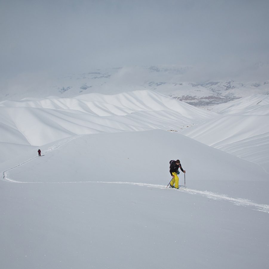 Trekking in the snow with Boswa Survival